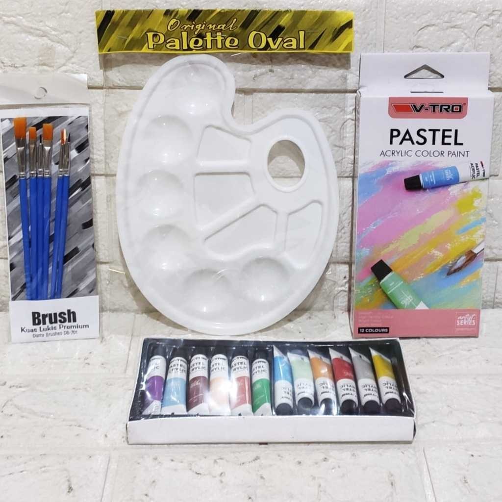 

Paket Lukis 3in1 KUAS PALET dan CAT Set