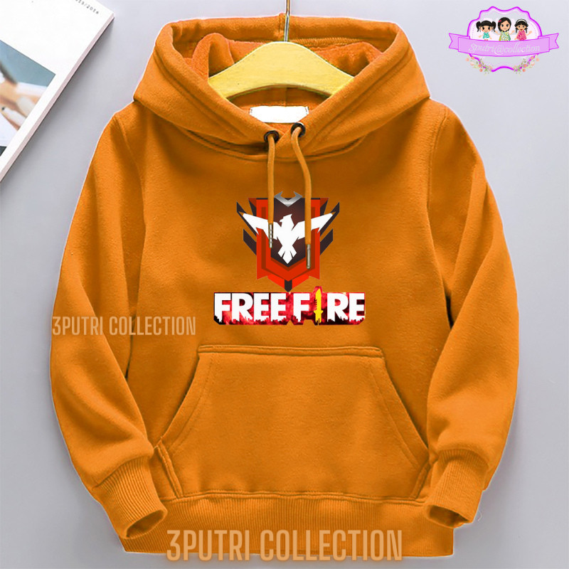 SALE 12.12 | Jaket Hoodie Anak Laki Laki FREE FIRE Usia  2 3 4 5 6 7 8 9 10 11 12 13 Tahun / jacket 