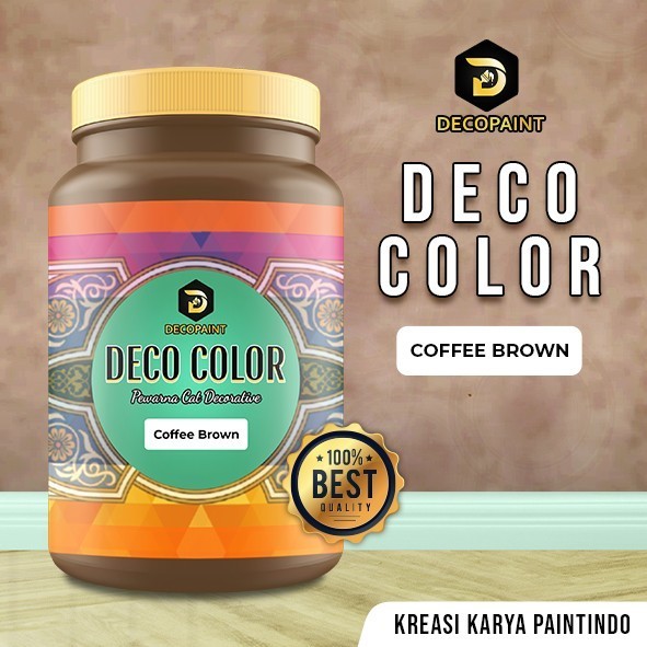 

Decopaint Deco Color Pewarna Cat Dekoratif - Kemasan 350 Ml - Coffee Brown