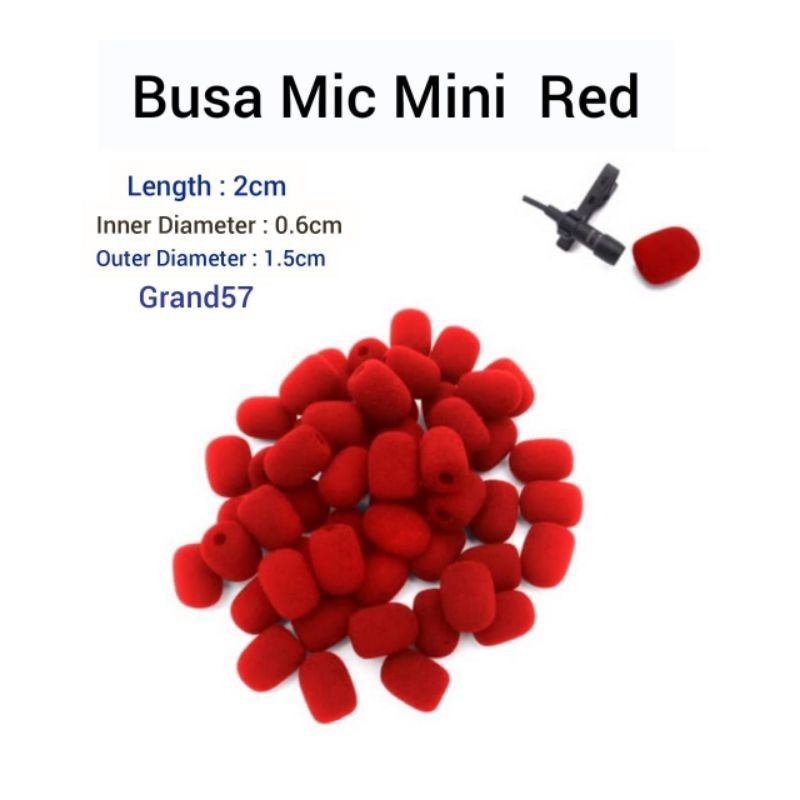 Busa Microphone Mini Lavalier Clip On Foam Mic Cover Spon Spons Kecil