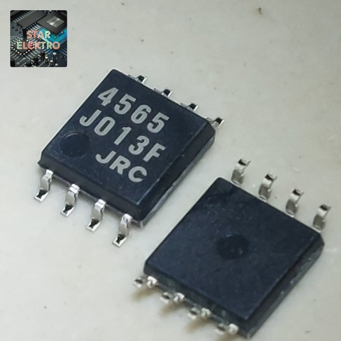 2 Buah 2Pcs 4565 JRC DMP-8 Persegi SMD NJM4565M-TE1 Japan Radio IC OpAmp JRC4565