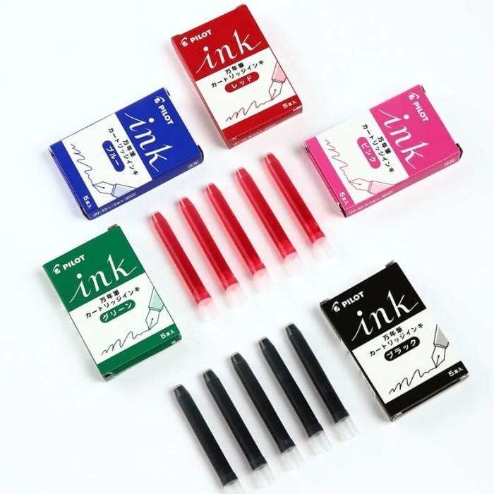 

PROMO!! -Refill Pilot Kakuno Ink Cartridge / Tinta Isi Ulang Isi 5 IRF-5S - Pink