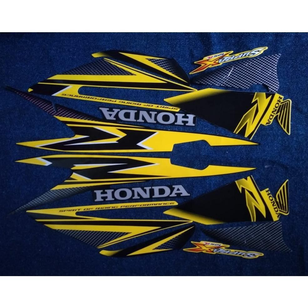 stiker ori striping motor honda supra x 125 R 2008