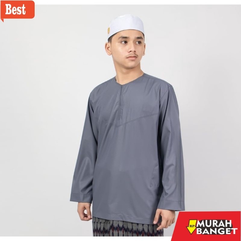 Baju muslim lengan panjang- Koko Pria AbuDhabi Lengan Panjang | DALWA | Baju Muslim Abu Dhabi Dalwa 