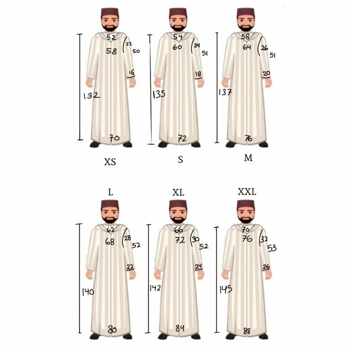Gamis Hoodie/Kapucong/ Djellaba Maroko/Jalabah Jubah Polycotton Hijau - XS
