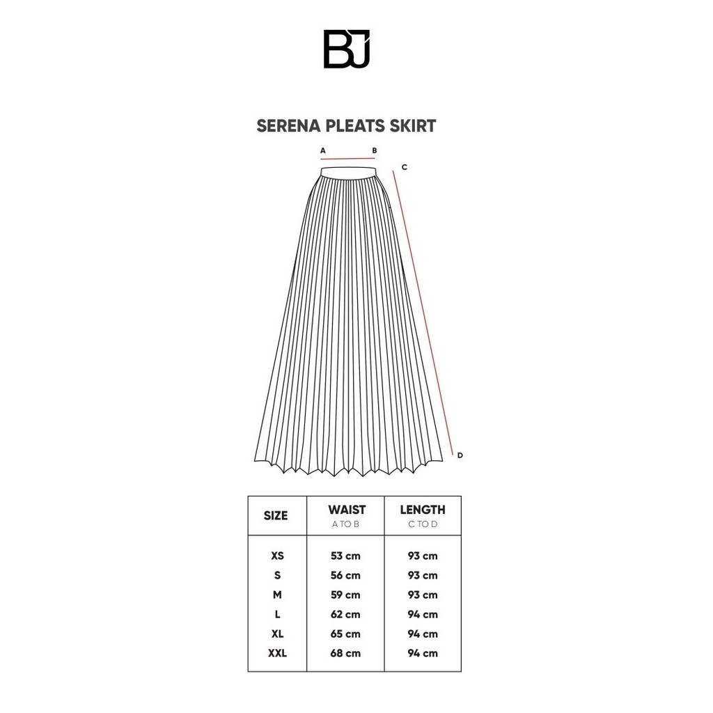 Benang Jarum - Serena Pleats Skirt - White - M