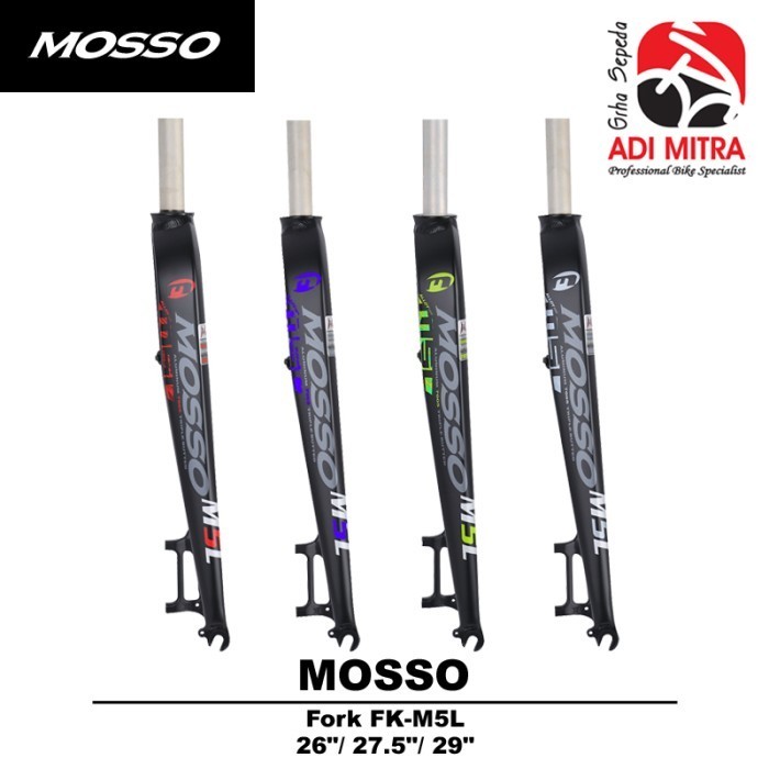Mosso M5L Fork Rigid Disc Brake Fork Sepeda 26 / 27.5 / 29 Inch