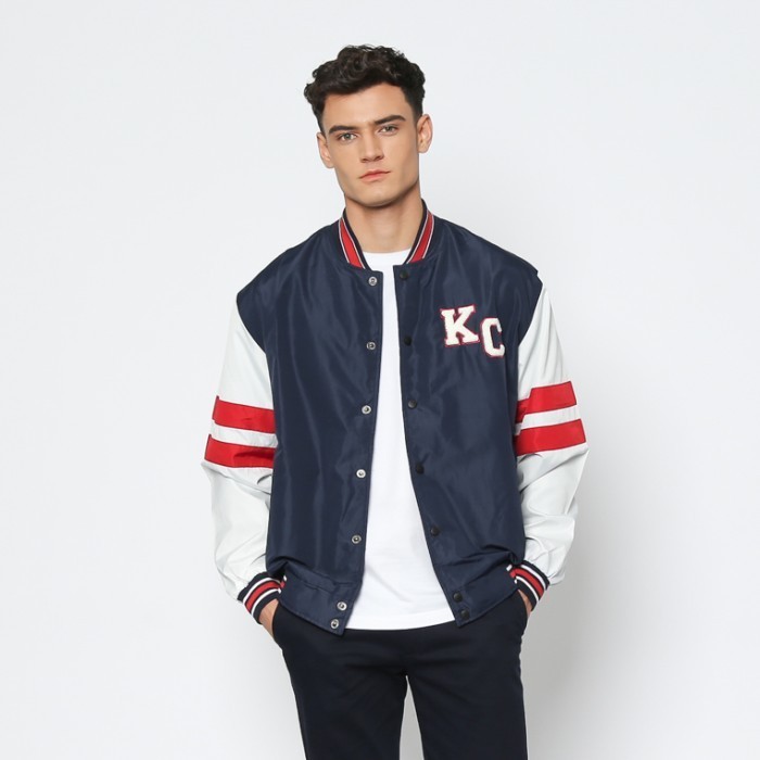 KENT&CREW Jaket Varsity Navy Pria - C-CABG06-M9
