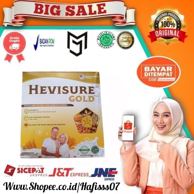 

Hevisure Gold Milk Susu Obat Diabetes Dan Kencing Manis Pankreas Insulin Asli 100% Original