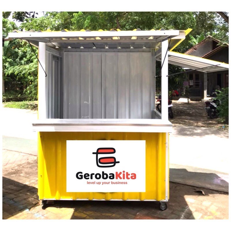 

FROMO SLE SPESIAL Booth Container 150x100x200 custom roda dan lantai murah