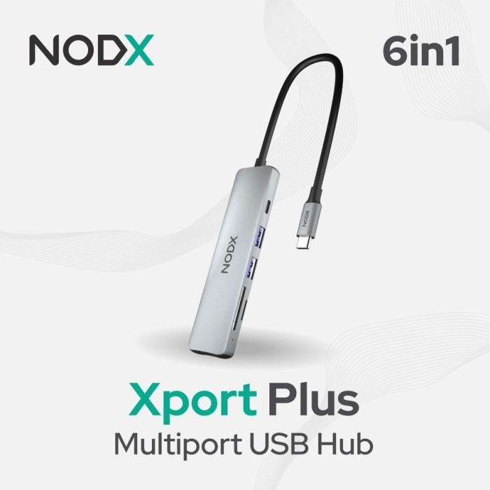 NODX Xport Plus USB HUB 6in1 Multifunction Hub