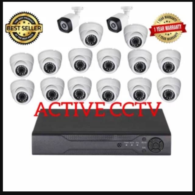 diskon spesail promo PAKET KAMERA CCTV 720P 3MP 16 CAMERA AHD FULL HD 3 MP MEGAPIXEL BISA ONLINE DI 