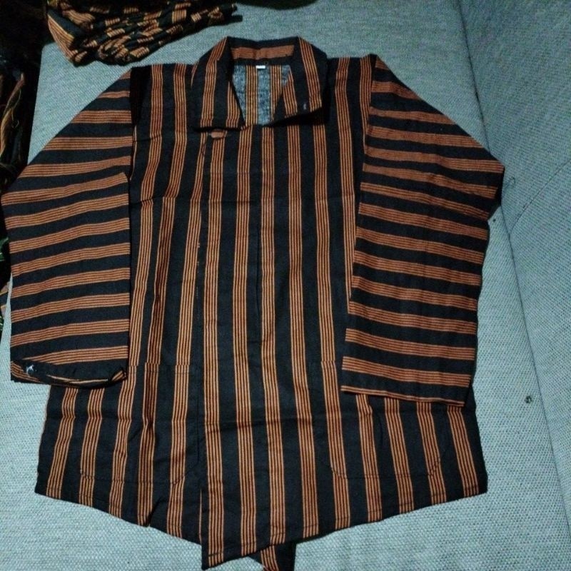 LURIK JAWA JAVANESE - SURJAN ANAK LURIK - BAJU ADAT - BAHAN KATUN PRINTING **