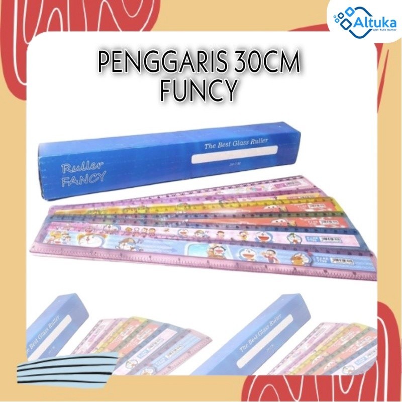 

Penggaris Plastik 30 cm Funcy Karakter Doraemon Frozen