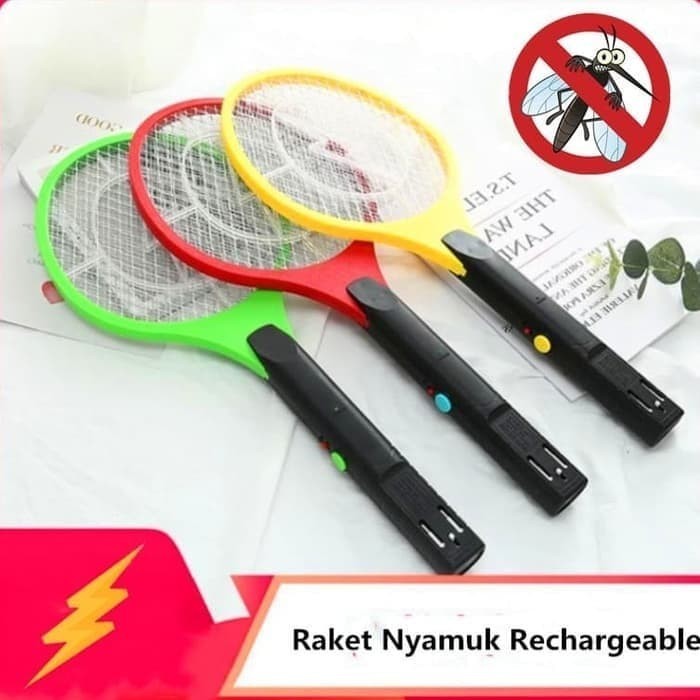 [ LISTRIK ] Raket Nyamuk Listrik Charger / Raket Nyamuk Rechargeable -Pokershop