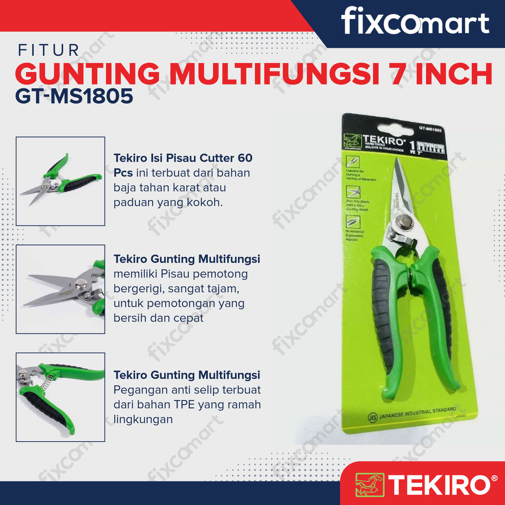 

Tekiro GUNTING MULTIFUNGSI 7 INCH