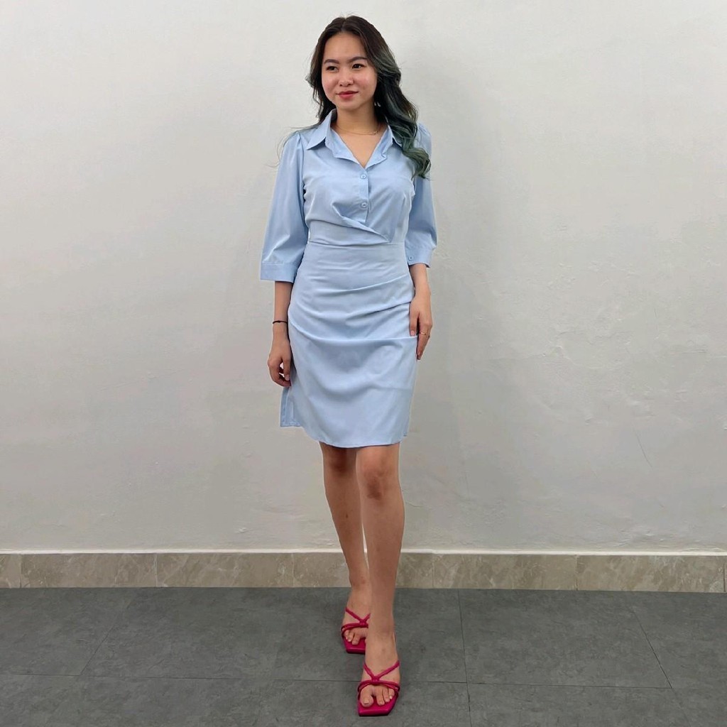 KC - Cindy Dress - Dress wanita kasual  Santai Slim-fitting Jalan