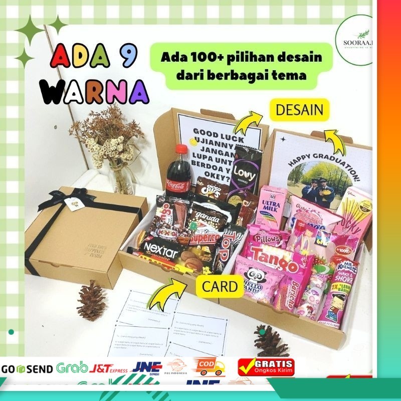 

[BACA DESKRIPSI] Hampers snack ulang tahun - Hampers lebaran - Hampers Ramadhan - snack box - gift box - hadiah ulang tahun - hadiah wisuda