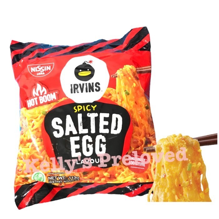 

IRVINS X NISSIN SALTED EGG INSTANT NOODLES 113 GR | | SPICY -