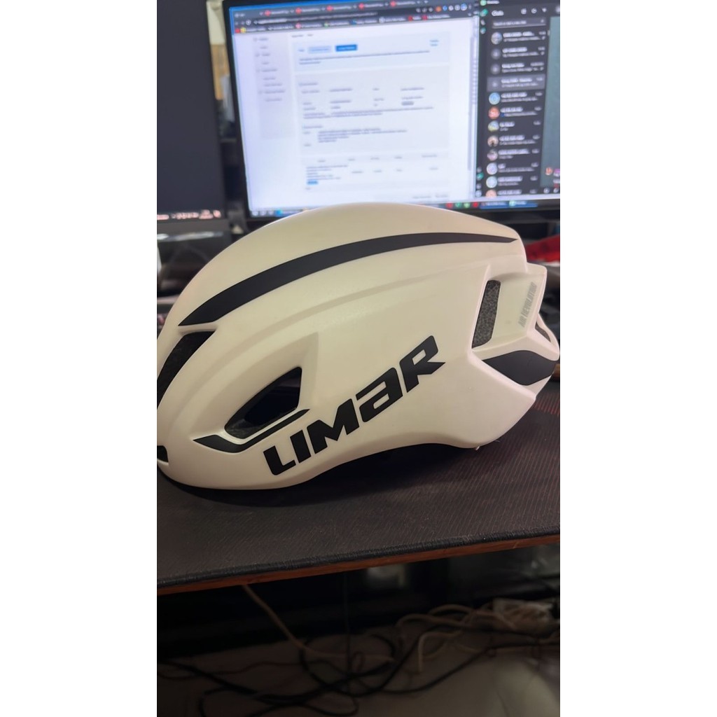 Limar Helmet Air Speed Helm Sepeda Size S White not kask s works lazer