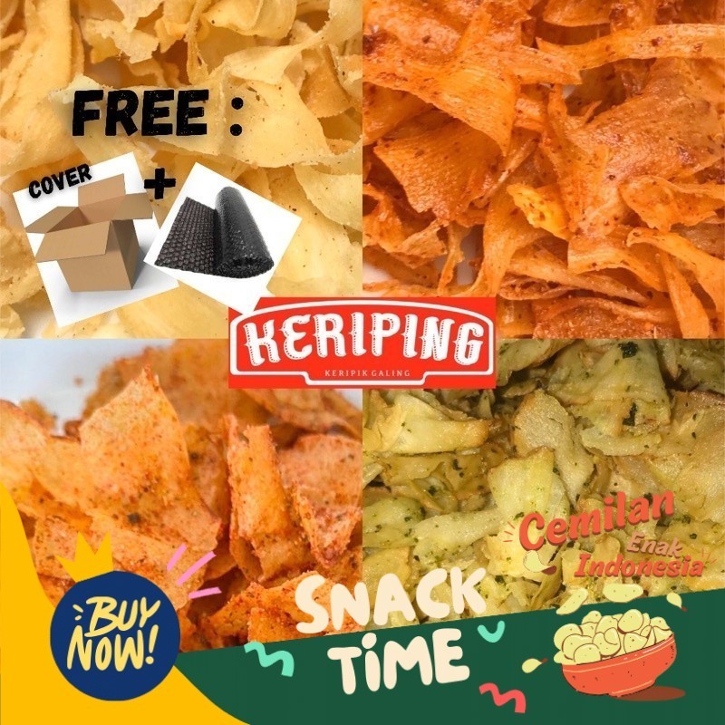 

PROMO SPESIAL KERIPING (keripik singkong galing gurih ANTI ABAL ABAL)