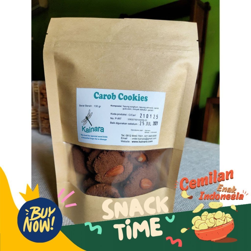 

Special Diskon Kainara Sehat-Carob Cookies/ Kue Sehat/ Cookies Sehat/ Cemilan Sehat/ Snacks Sehat.