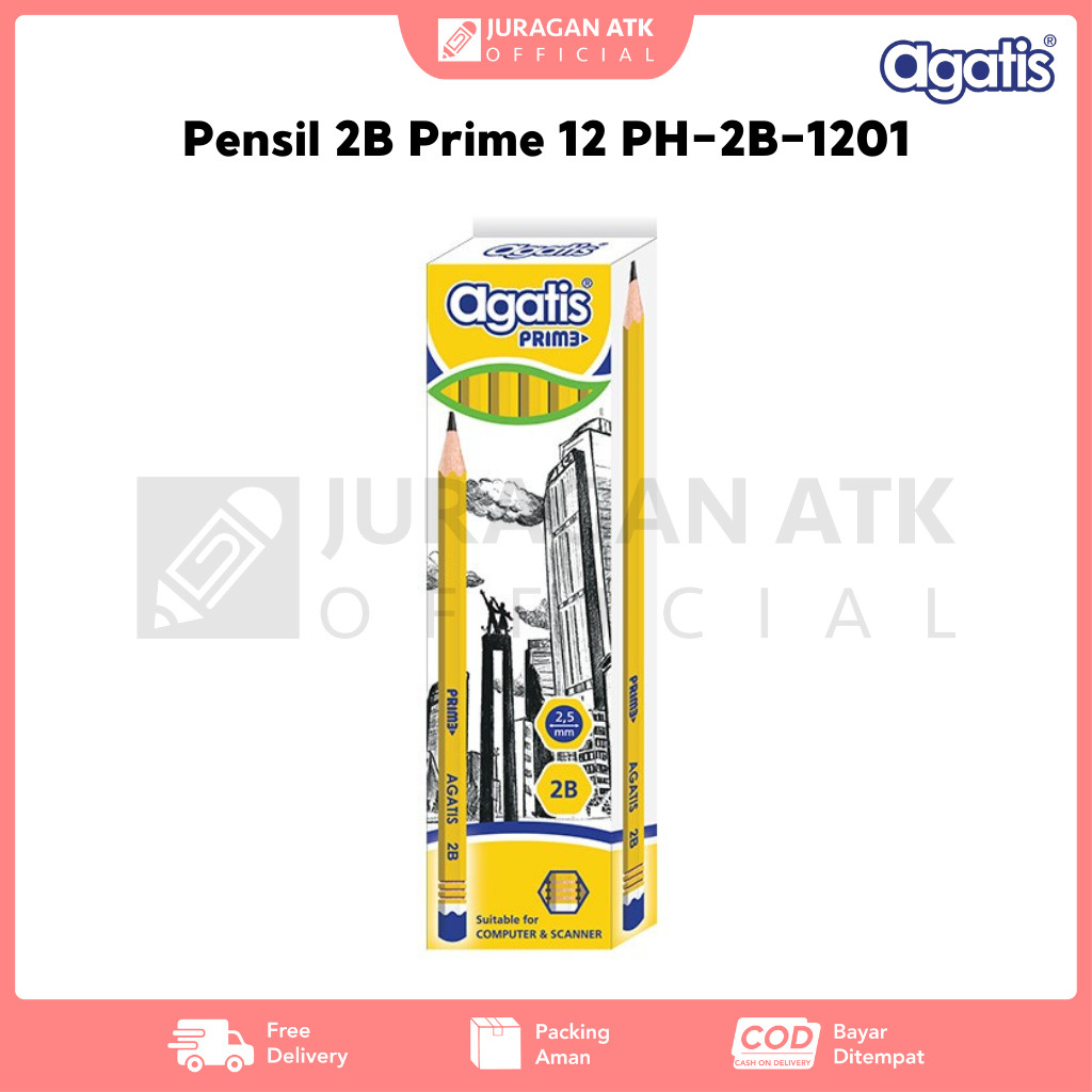 

Pensil 2B Prime Agatis 12 PH-2B-1201 (1Pack Isi 12Pcs)
