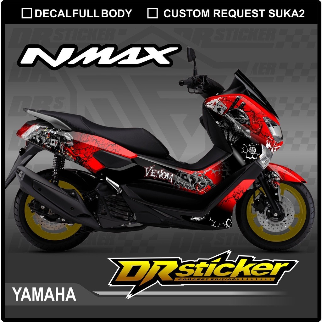 Decal Fulbody Nmax Old Lama - Dekal Sticker Nmax Old Desain Venom