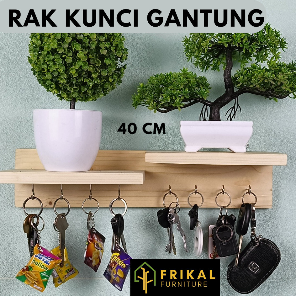 Rak gantung kunci dinding kayu Aesthetic/ Rak Tempat Gantungan Kunci Dinding Aesthetic Minimalis Uni