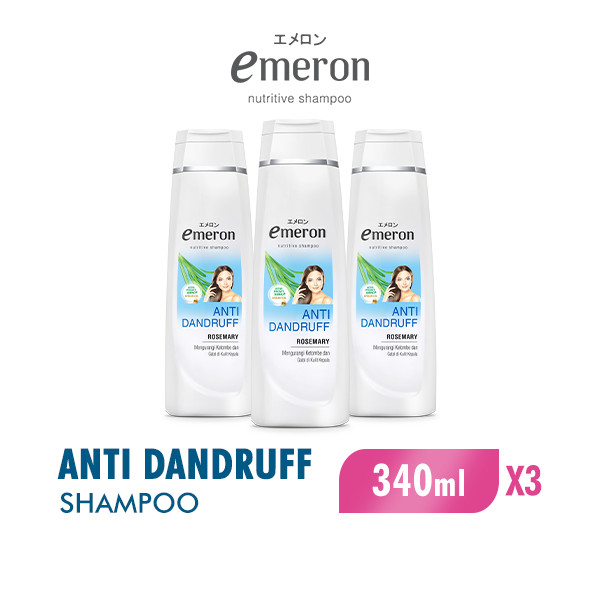 Emeron Shampoo Anti Dandruff Botol 340 ml x3