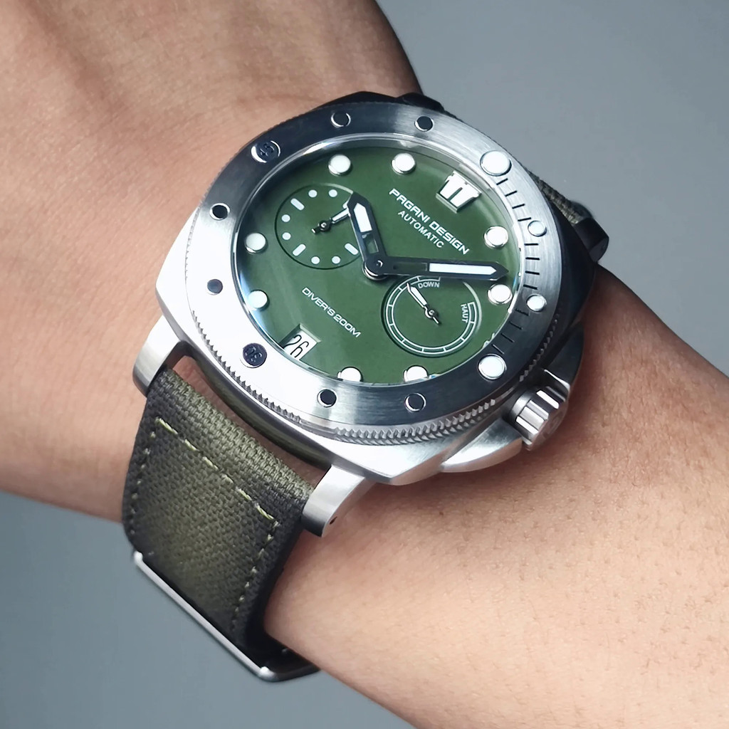 PAGANI DESIGN Jam Tangan Berkendara Otomatis Pria Arloji Mekanikal Baru 1767 Stainless Steel 200M Sa