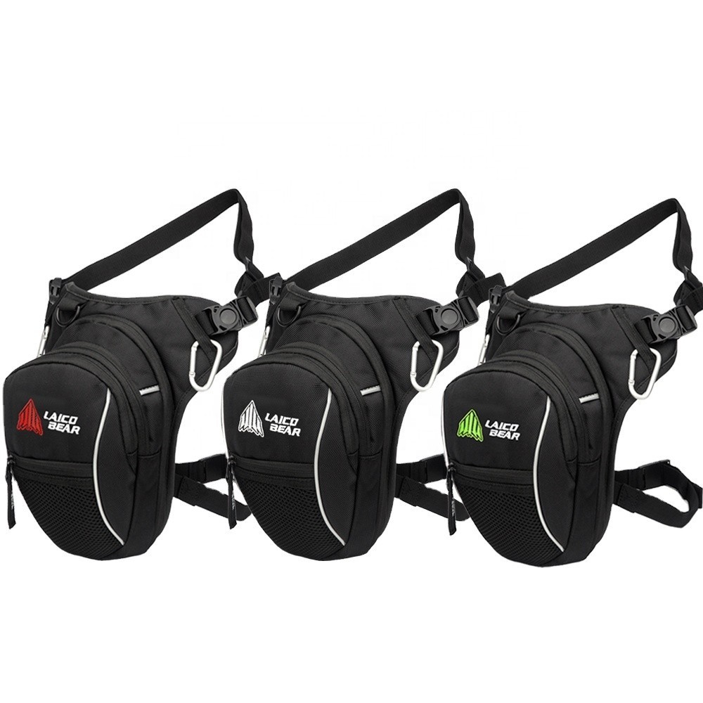 Tas Samping Drop Kaki Sepeda Motor Pria Tahan Air Tas Kaki Sepeda Sabuk Paha Gelandangan Perjalanan 