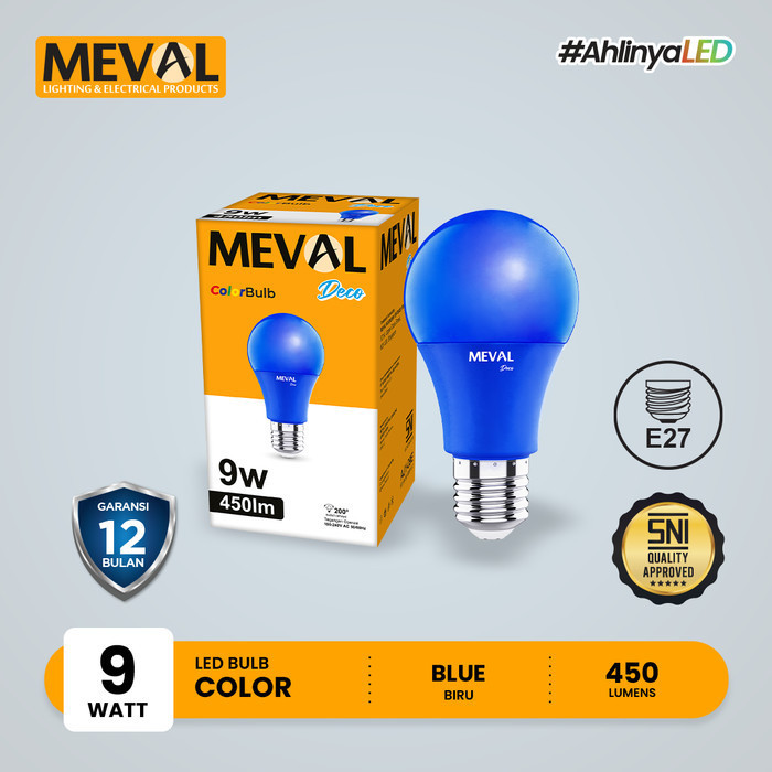 MEVAL Lampu Color Bulb Deco