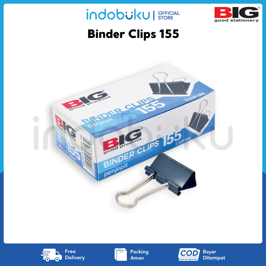 

Binder Clips 155 BIG Penjepit Kertas 155 BIG BC-155