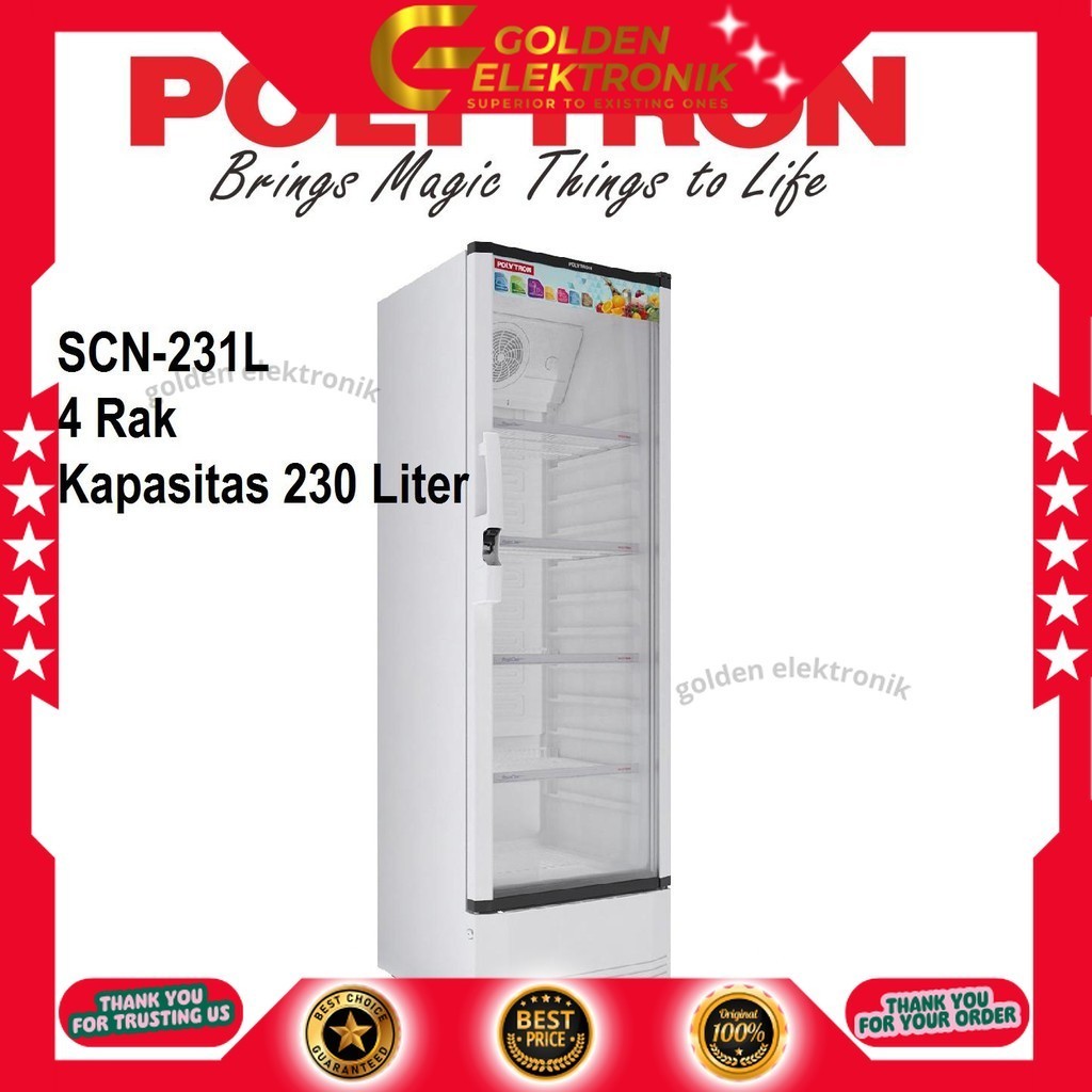 Showcase POLYTRON Fastcool 280 Liter SCN 231 SCN231 SCN 231