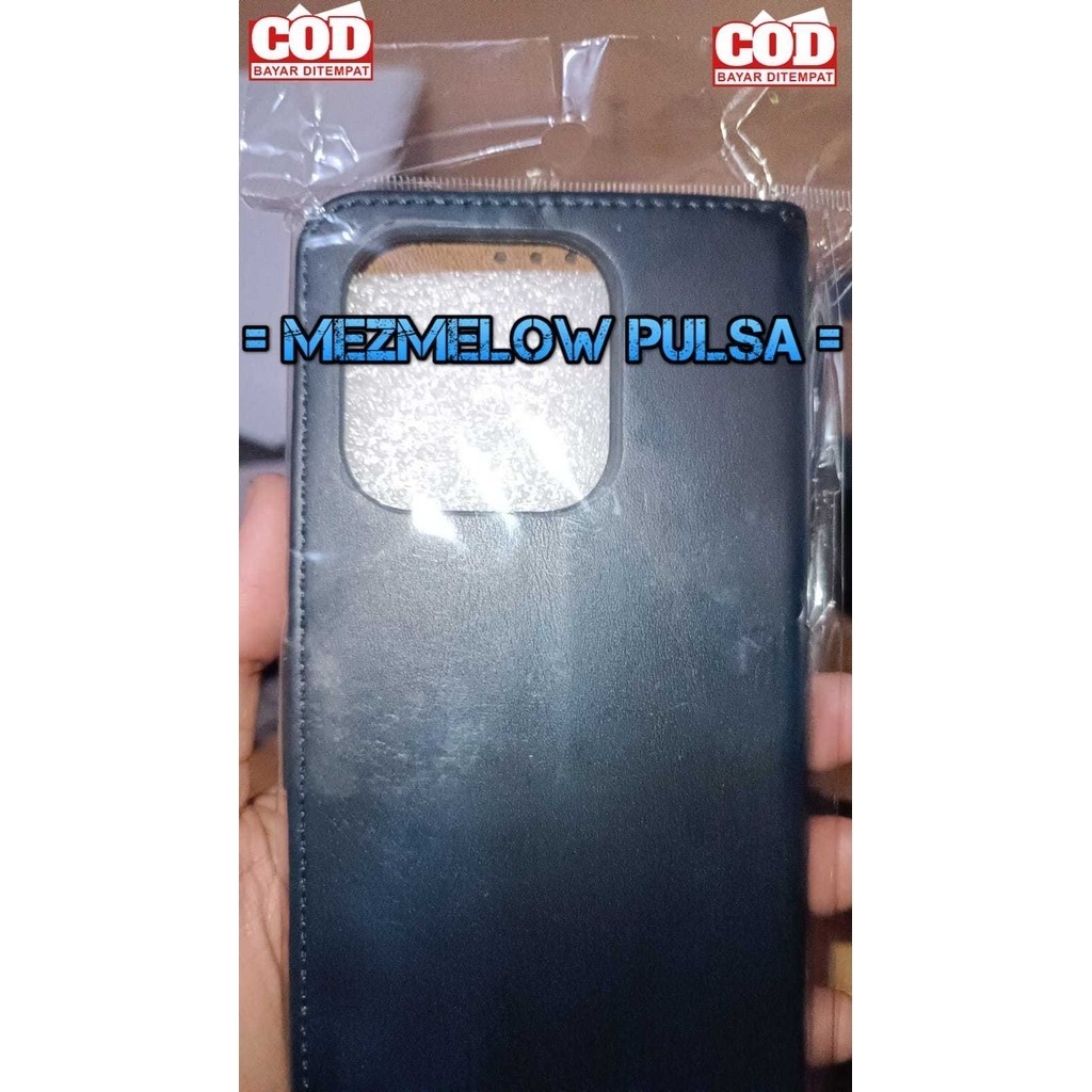 Flip Case Leather Casing Kulit Flip Wallet Cover Case Xiaomi Redmi 12C / REDMI 11A - Gambar 3