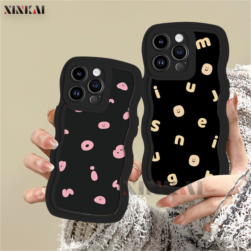 Casing hp Infinix Hot 30i Hot 11S NFC Smart 7 Note 12 G96 Smart 6 Smart 5 Note 30 30 Pro 30 Play Hot 12 Play 11 Play 9 Play 10 Play Hot 20S Fashion Pink letters Phone Soft Case XINKAI