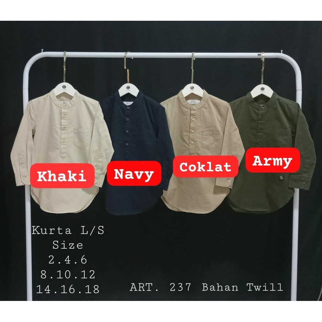 2-12T,Kurta Anak laki-laki Zikey Kode 237