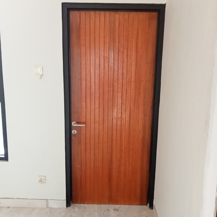 pintu kayu pliture set kusen alumunium custom