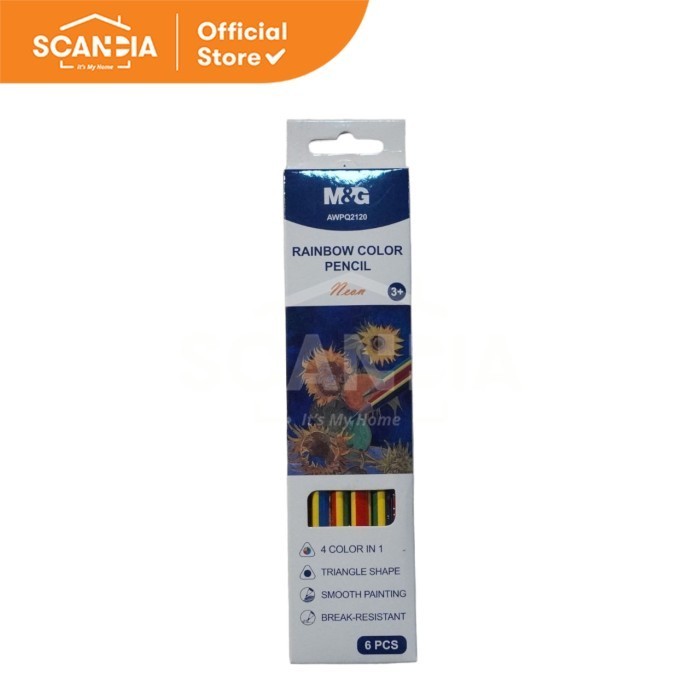 

SCANDIA Color Pencil Rainbow Neon 4 Color In 1 N1211 (AWPQ2120)