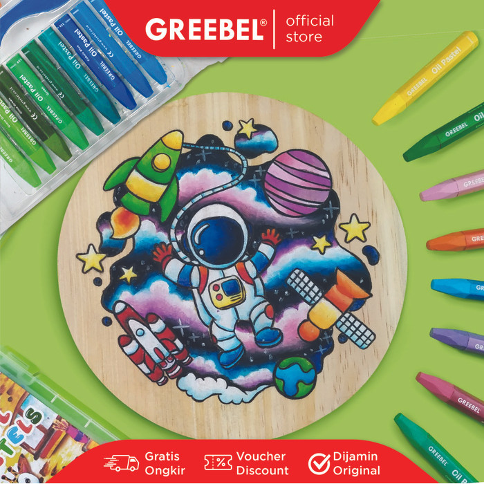 

GREEBEL Crayon Krayon KIDS OIL PASTEL 36 Warna untuk Anak non toxic