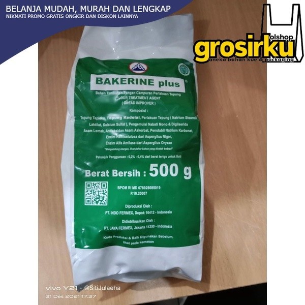 

( 500gram) BAKERINE PLUS / PELEMBUT KUE ( 500gram )