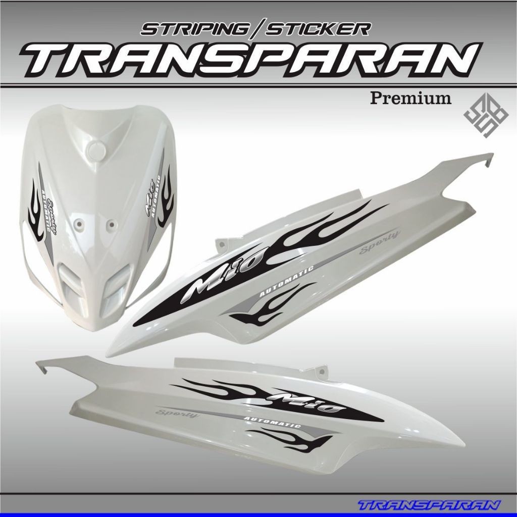 VARIASI Striping Mio Sporty - Sticker Yamaha Mio Sporty Variasi Transparan NEW TRANSPARAN