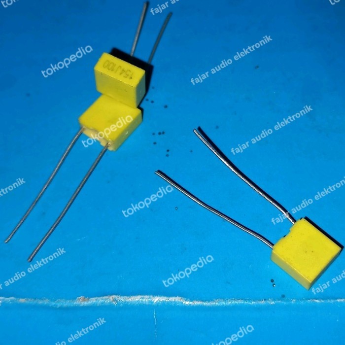 kapasitor 150n mkm 154J100 154 100v mkp original capasitor milar mylar Fajar elektro 2