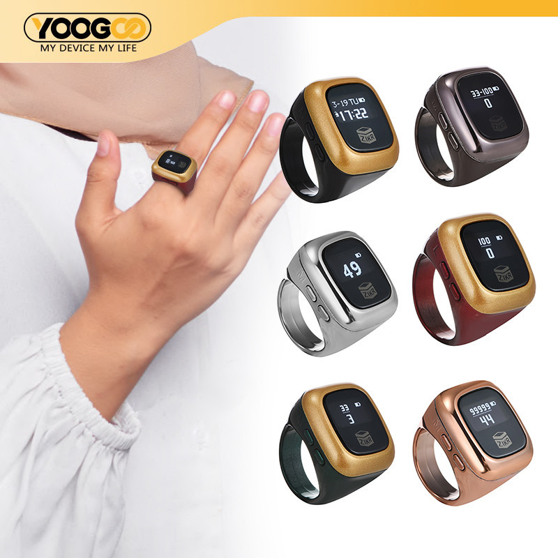 YB23EW YOOGOO Tasbih Digital Tasbih Smart Ring Cincin Tasbih Digital Bluetooth Ring COUNTER DIGITAL 