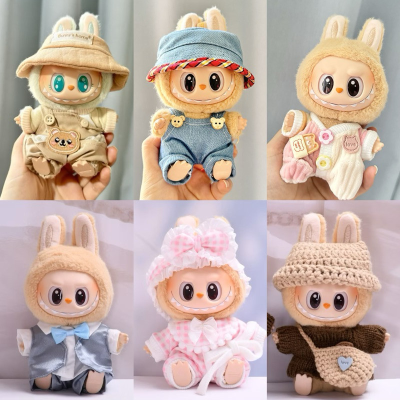 LE62IU HANYA BAJU (SALE: ALL 95k)  LABUBU Casual Series Aksesoris Kostum Costume Baju Dress Headpiec