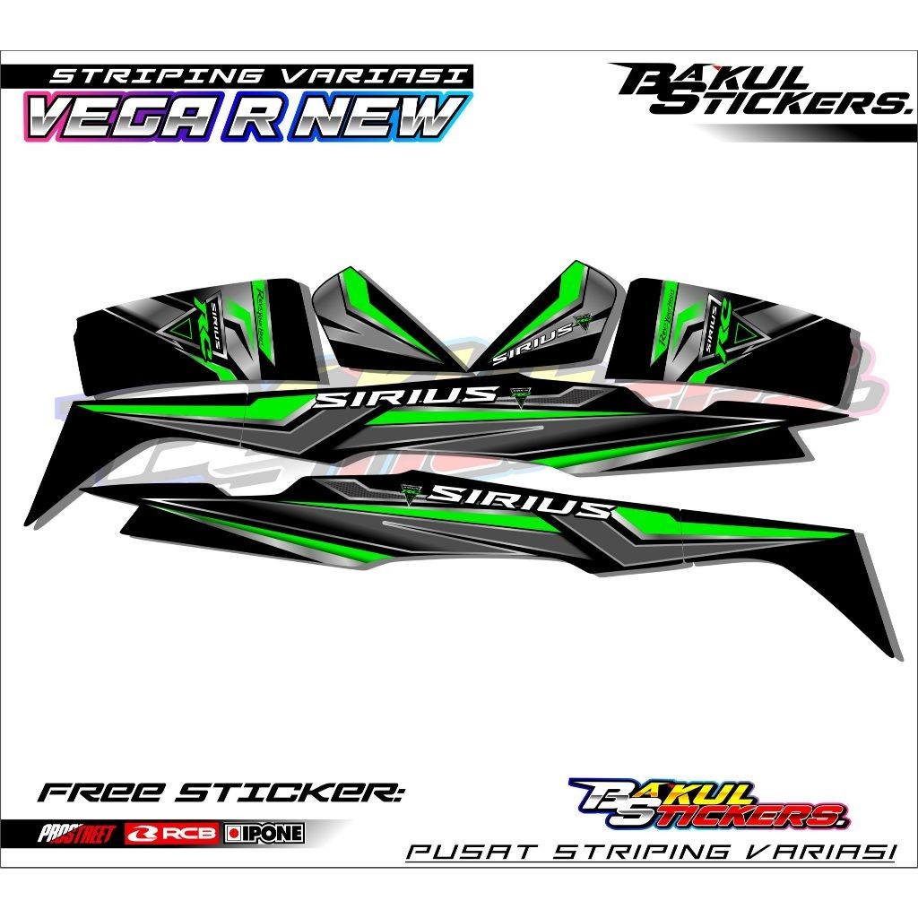 Striping Variasi Honda Vega R New Sirius Rc / Sticker List Motor Vega R New Sirius Rc