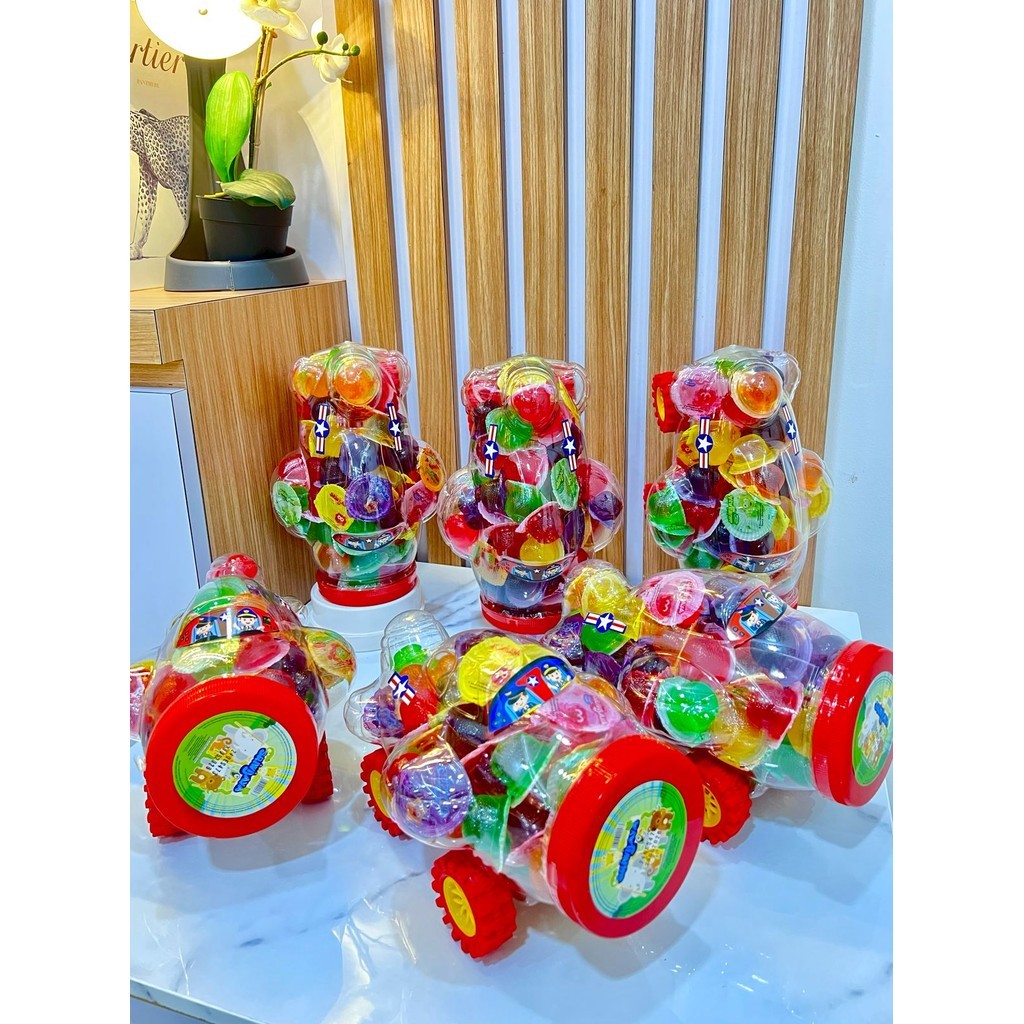 

GALERI NANA-Jelly Toples pesawat Sriwijaya isi 70pcs/jelly toples pesawat aneka rasa buah