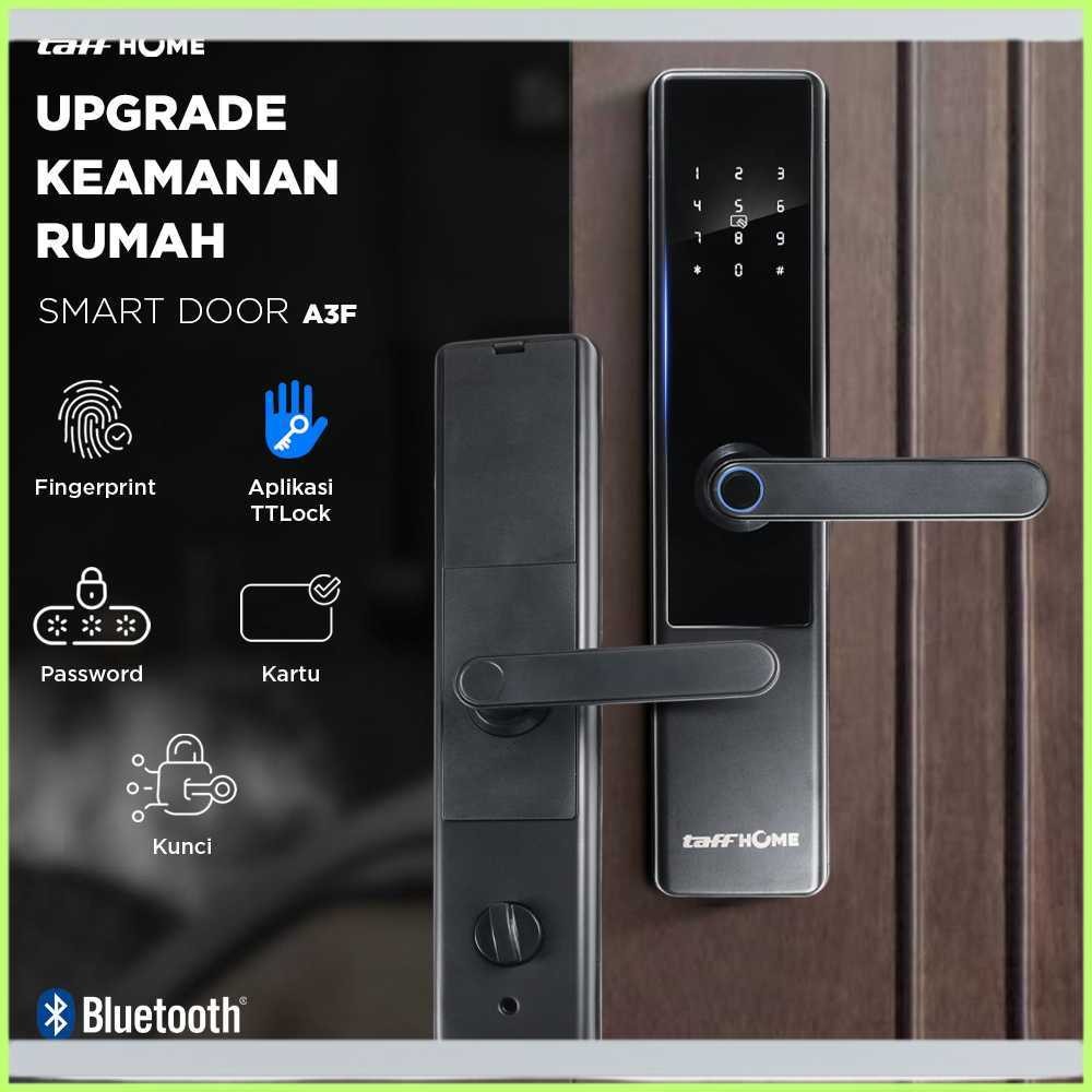 TaffHOME Smart Door Lock Fingerprint Password Bluetooth Card TTLock - A3F