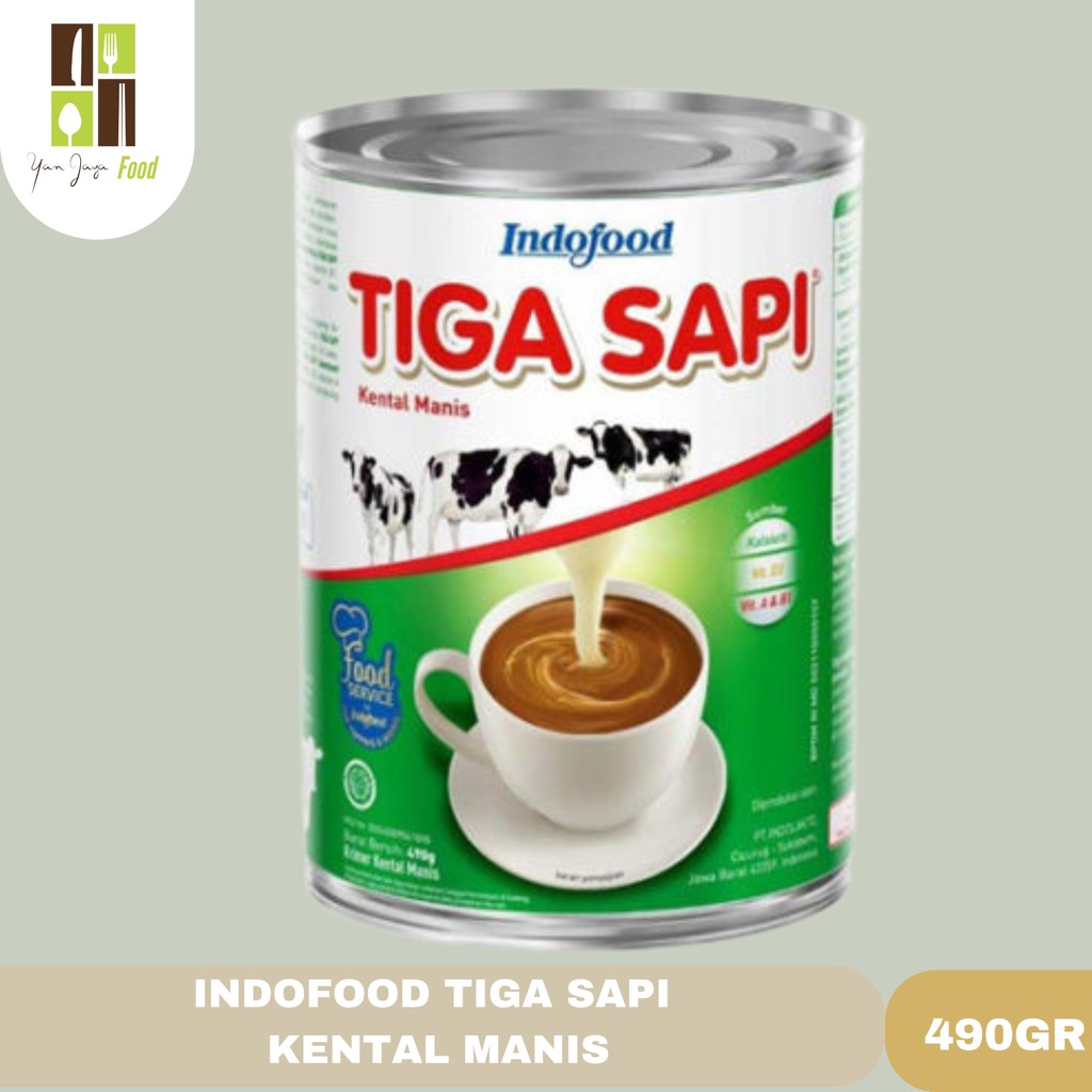 

Susu Kental Manis Tiga Sapi Indofood 490gr | SKM Indofood Tiga Sapi 490gr